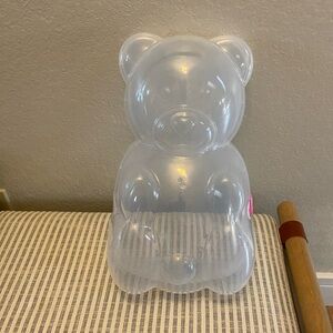New Way To Celebrate 16” Valentine’s Clear White Gummy Bear Container- Walmart